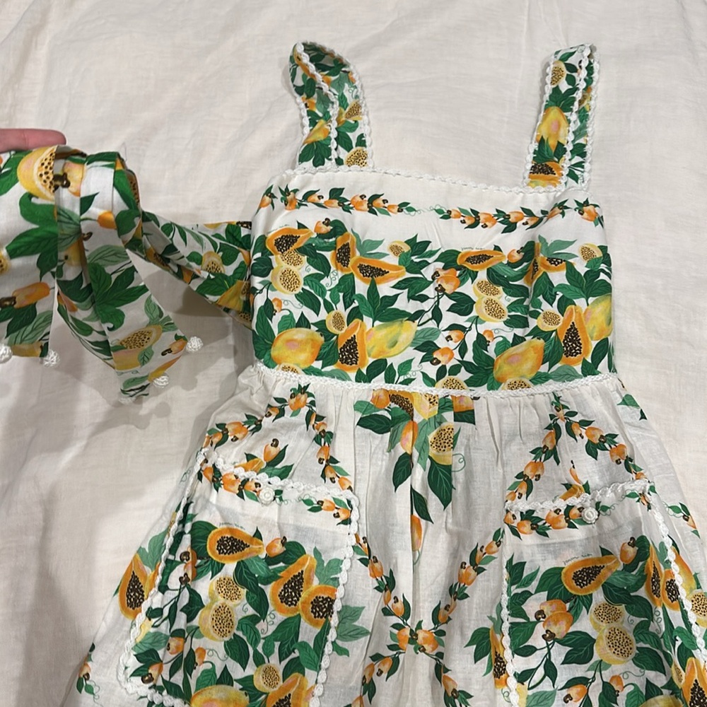 NWT FARM RIO PAPAYA DRESS - Picture 8 of 10
